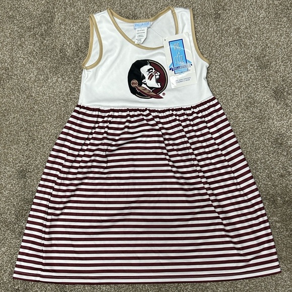 Florida State Seminoles Vive La Fete Youth Girls Dress - Picture 1 of 4